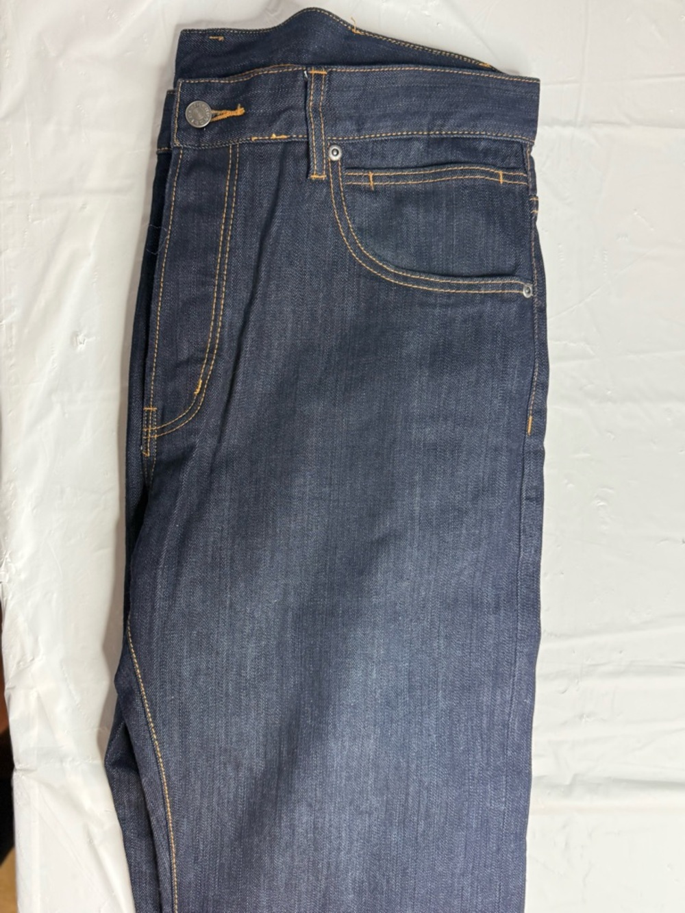 The Hundreds Jeans Mens 36 Blue Denim Bomb Logo Pocket Streetwear - Picture 5 of 11